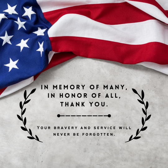 Happy Memorial Day!